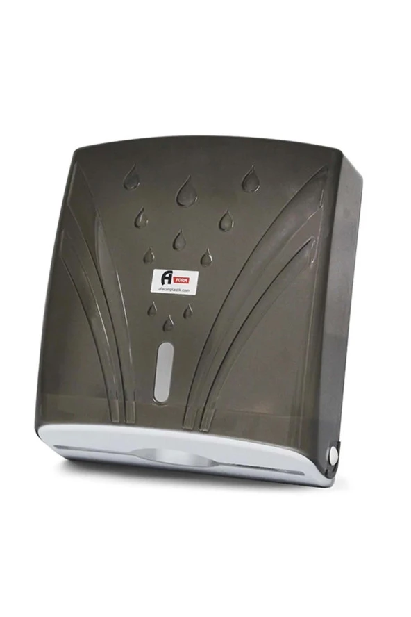A Form ZHA-2 Z Katlama Attan Çekme Kağıt Havlu Dispenseri Havluluk - Şeffaf Füme - 23 Cm. - 1 Adet ürün görseli 1