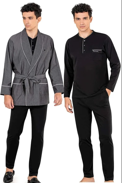 Pierre Cardin Erkek 3lü Kısa Röpteşambır Set ürün görseli 1