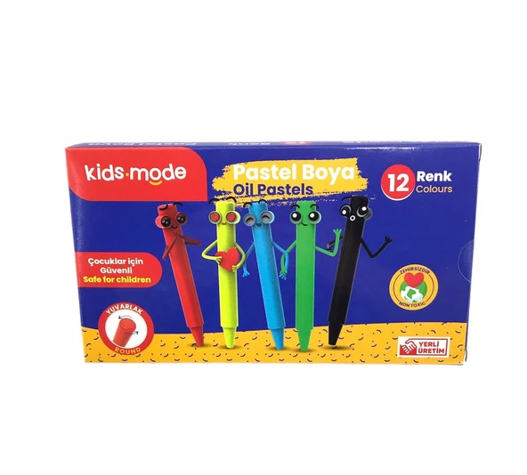 Kids Mode Pastel Boya 12'Li ürün görseli 1