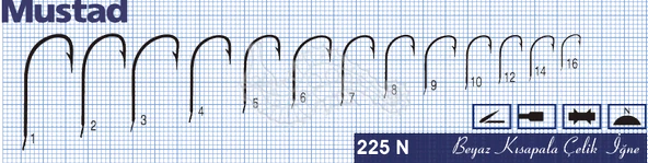 Mustad Olta İğnesi 225N 50li Paket No:2 - Resim 2