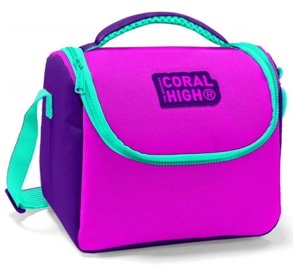 Coral High Mor Pembe Kız Çocuk Okul ve Günlük Beslenme Çantası - Isı Yalıtımlı ürün görseli 1