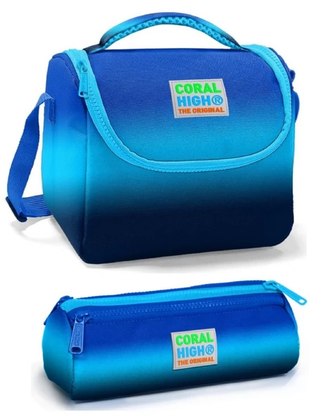 Coral High Erkek Çocuk Lacivert Mavi Gradyan Beslenme Çantası ürün görseli 1