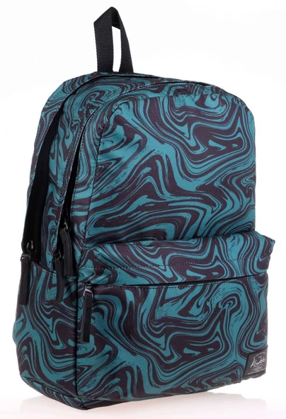 Kaukko Nature Mint Marbling Kız Çocuk Okul ve Günlük Sırt Çantası ürün görseli 1