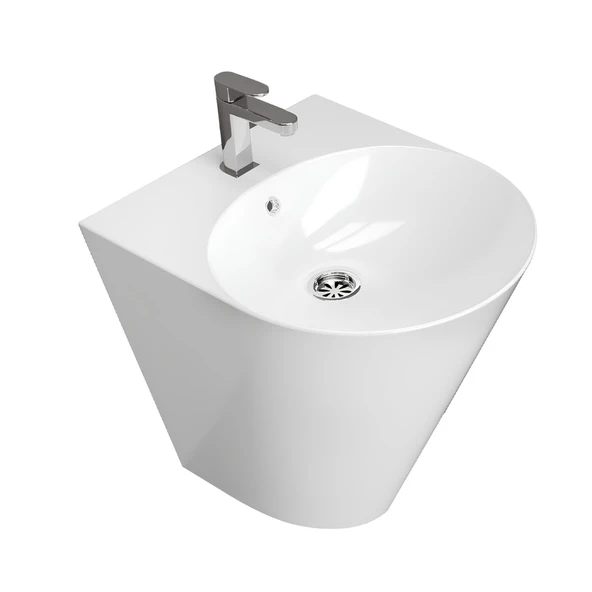 Turavit Iglo Monoblok Batarya Delikli Beyaz Lavabo IGL5910 ürün görseli 1
