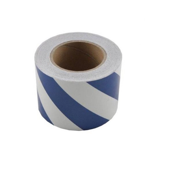 Fosforlu Bant Çapraz 9,2 cm x 5 Metre Mavi Beyaz ürün görseli 1