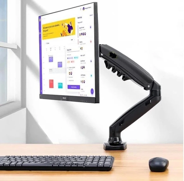 Tayfun 32'' inç  Lcd Led Monitör Masa Üstü  Full Hareketli Askı Aparatı ürün görseli 1