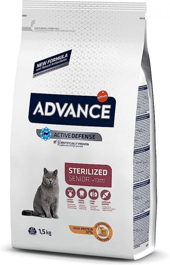Advance Young Sterilised Tavuklu Kısırlaştırılmış Yavru Kedi Maması 1.5 KG ürün görseli 1