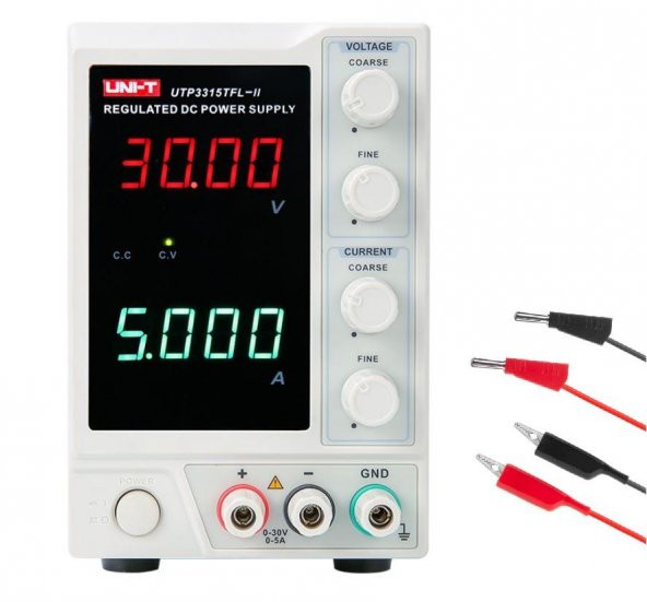 Unı-t Utp 3315 TFL-II  30v 5a 4 Dijit Dijital Ayarlı Güç Kaynağı + Prob Seti ürün görseli 1