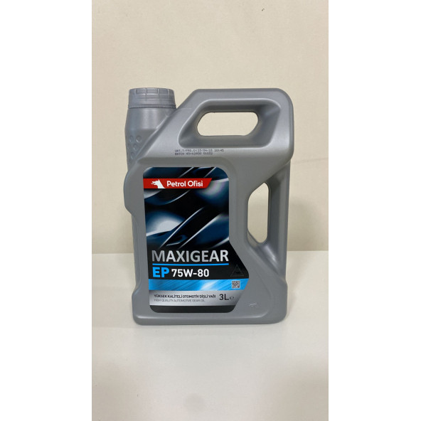 Petrol Ofisi Maxigear Ep 75W-80 3 Lt (2025 Ürt) Şanzıman Yağı ürün görseli 1