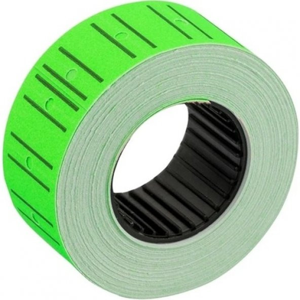 Tanex Fiyat Etiketi 12x21mm Çizgili Neon Yeşil 6 Lı ürün görseli 1