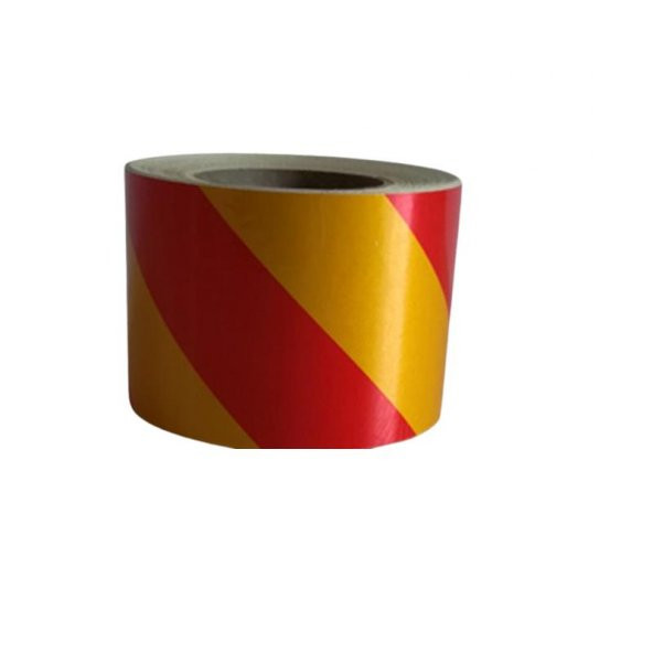 Fosforlu Bant Çapraz 9,2 cm x 5 Metre Sarı Kırmızı ürün görseli 1
