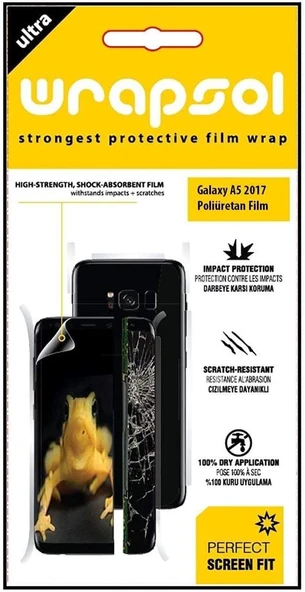 Wrapsol Samsumg Galaxy A5 2017 Ön | Arka Ekran Koruyucu Poliuretan ürün görseli 1