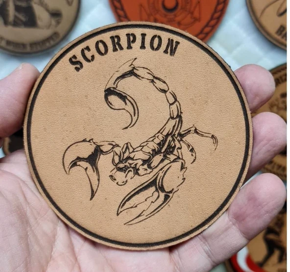 Akrep Deri PEÇ - Arma - Scorpion Leather Patch - Resim 2