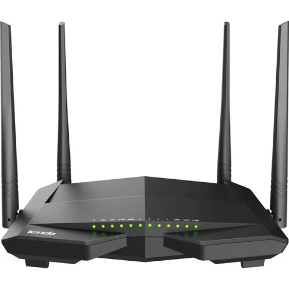 Tenda V12 AC1200 Mbps Dual Band Kablosuz 4 x Gigabit Port Vdsl/adsl Modem Router ( Super Vdsl Profil 35B) ürün görseli 1