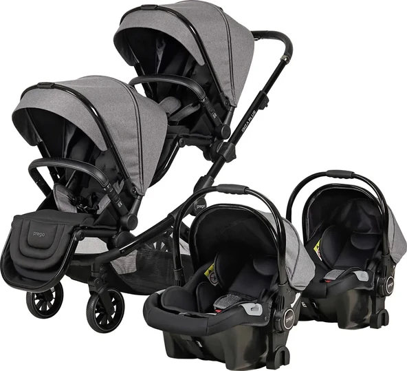 Prego İbiza Plus Travel Set Bebek Arabası / Gri ürün görseli 1