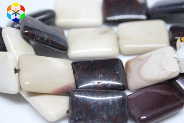 Mokait Jasper Taşı Dikdörtgen Şekilli/adet ürün görseli 1
