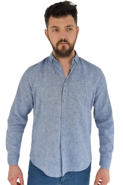 Erkek Spor Gömlek Silim Fit 9843 BGL-ST02726 ürün görseli 1