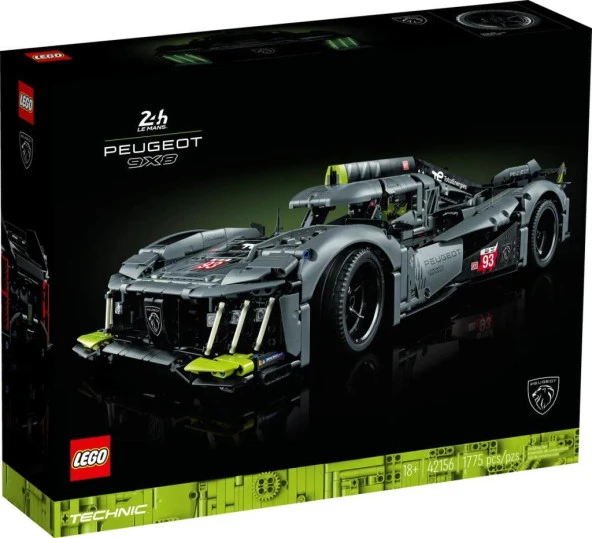 LEGO Technic 42156 PEUGEOT 9X8 24H Le Mans Hybrid Hypercar ürün görseli 1