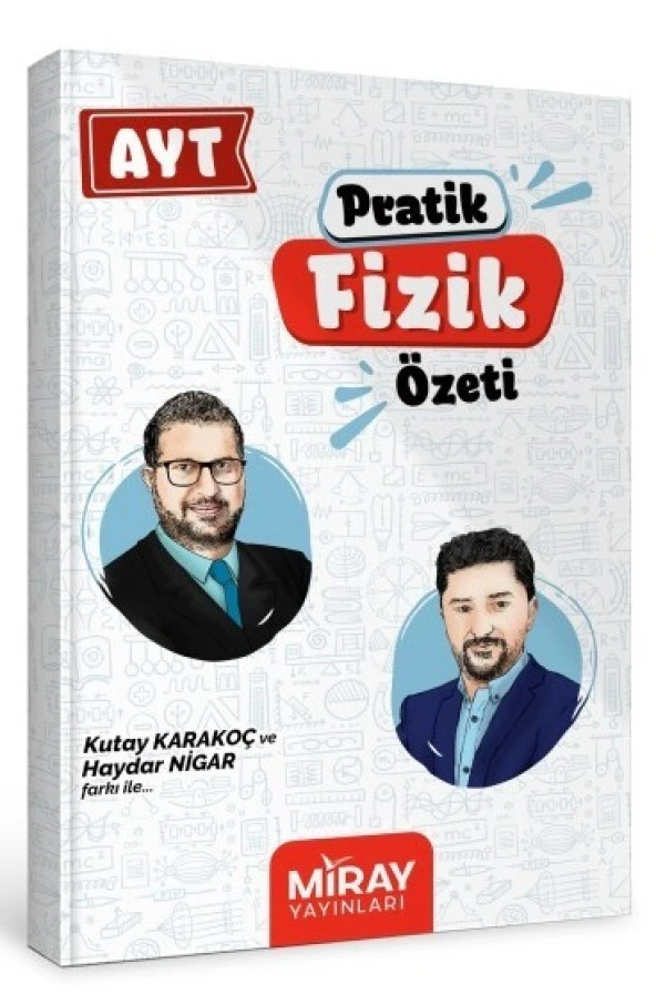 Miray 2024 Ayt Fizik Konu Özeti Kitabı ürün görseli 1