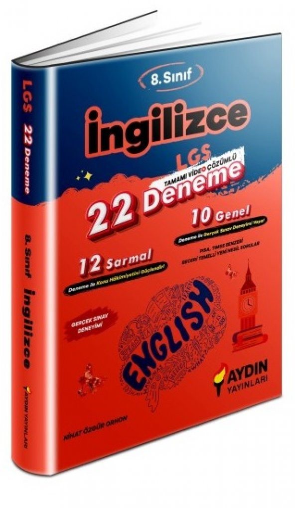 Aydın 8.Sınıf İngilizce 22 Deneme 2023 ürün görseli 1