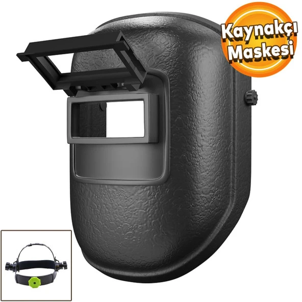 Baş Kaynak Maskesi Kaynakçı Plastik Kaynak Maskesi Yüz Koruyucu Maske Sperlik ürün görseli 1