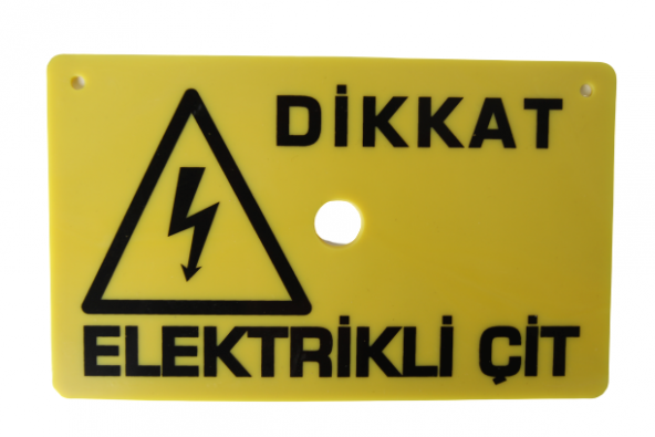 Elektrikli Çit Uyarı Levhası 4 Adet ürün görseli 1