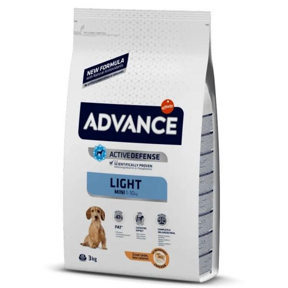 Advance Mini Light Tavuklu Diyet Küçük Irk Yetişkin Köpek Maması 3 KG ürün görseli 1