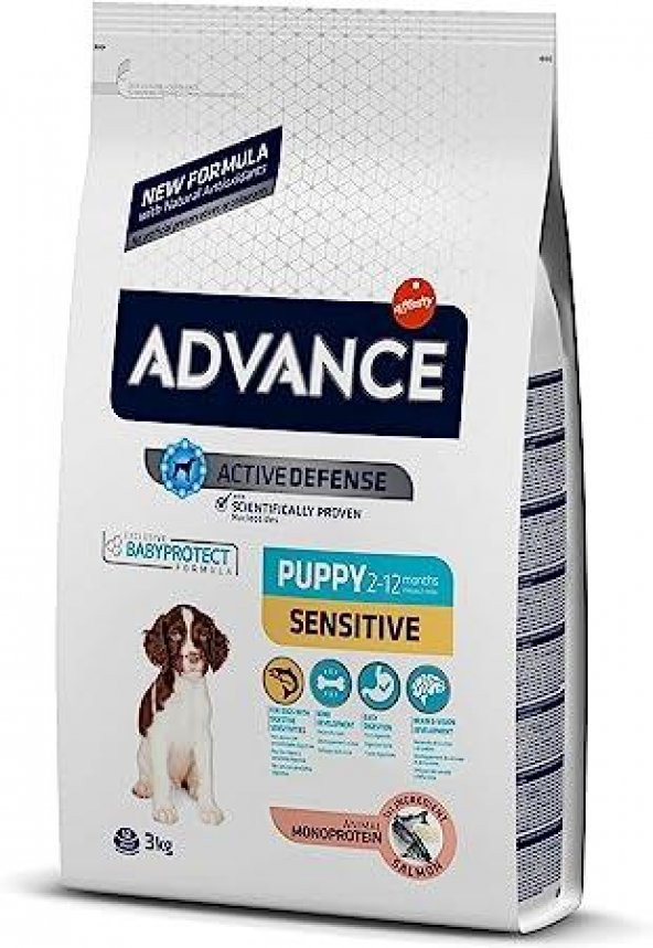 Advance Puppy Sensitive Somonlu Hassas Yavru Köpek Maması 3 KG ürün görseli 1