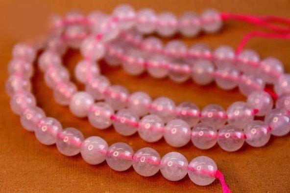 Pembe Kuvars Taşı 6mm/adet ürün görseli 1