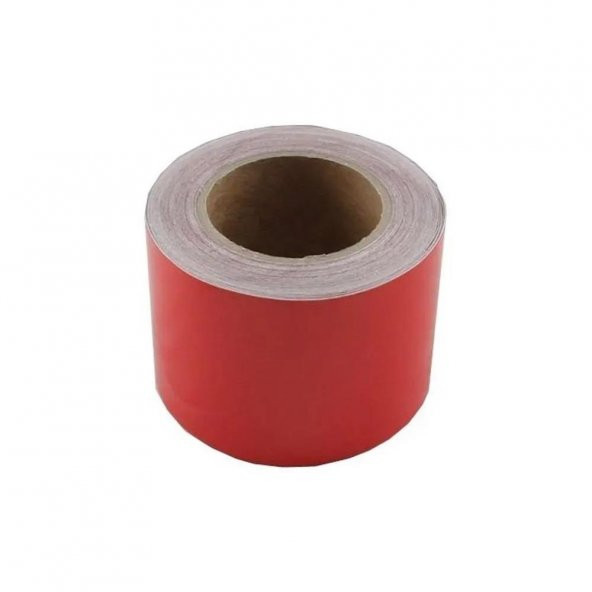 Fosforlu Bant  9,2 cm x 5 Metre  Kırmızı ürün görseli 1