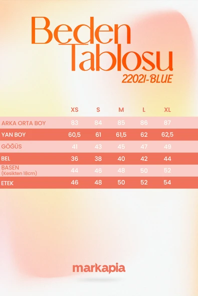 Kadın Kolsuz Jean Elbise - Resim 8