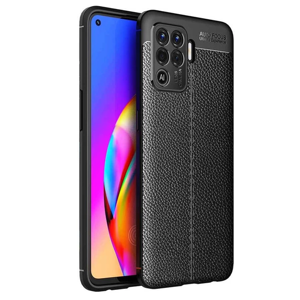 Gpack Oppo Reno 5 Lite Kılıf Niss Silikon Deri Görünümlü ürün görseli 1
