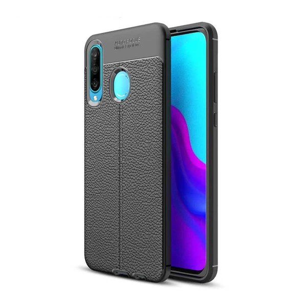 Gpack Huawei P30 Lite Kılıf Niss Silikon Deri Görünümlü ürün görseli 1