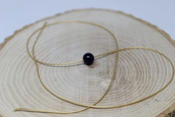 Paraşüt İpi Altın Rengi (Dore)  0.8mm / 1 metre (0.8mm ve üzeri taşlar için) ürün görseli 1