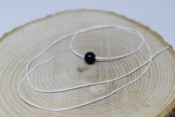 Paraşüt İpi Beyaz  0.8mm / 1 metre (0.8mm ve üzeri taşlar için) ürün görseli 1