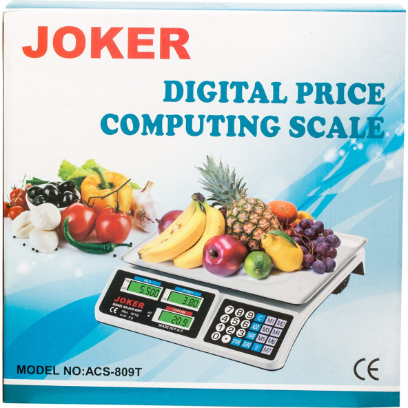 goldzaro Joker Çelik Kefe Çift Ekran Elektronik Terazi 40 kg Joker ürün görseli 1