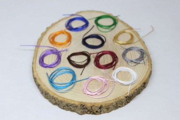 Paraşüt İpi 12li Set 0.8mm / 1 metre (0.8mm ve üzeri taşlar için) ürün görseli 1