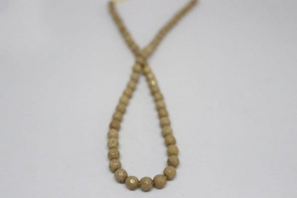 Jasper Taşı Faset Kesim YARIM Dizi 6mm (9888) (18cm uzunluğundadır) ürün görseli 1