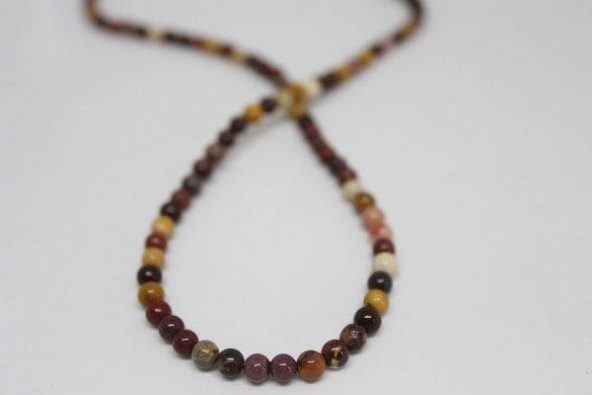 Jasper Taşı YARIM Dizi 4mm (9865) (18cm uzunluğundadır) ürün görseli 1