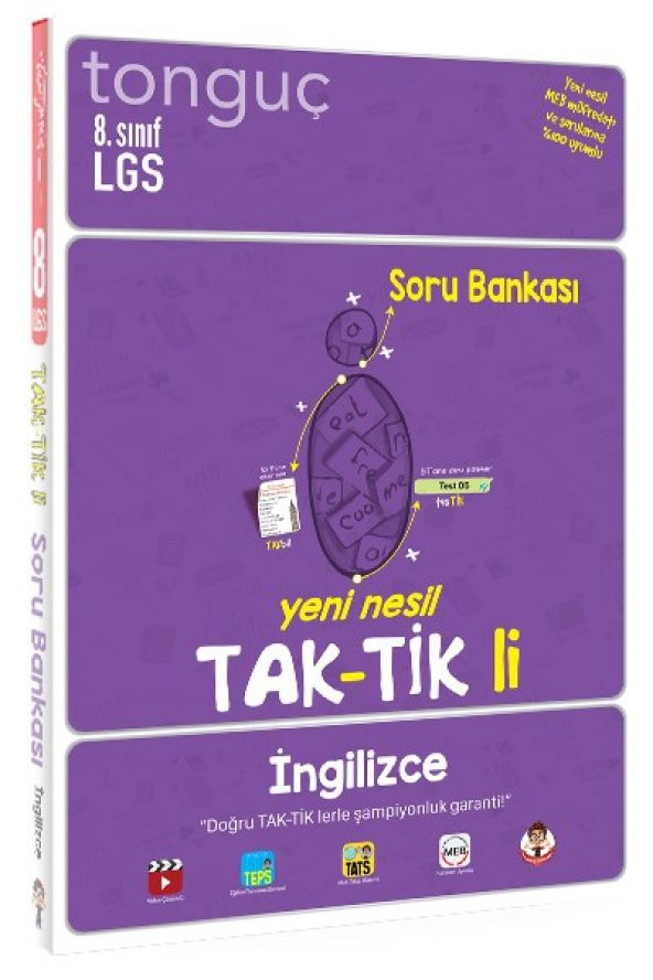 8. Sınıf İngilizce Taktikli Soru Bankası - Tonguç Yayınları ürün görseli 1