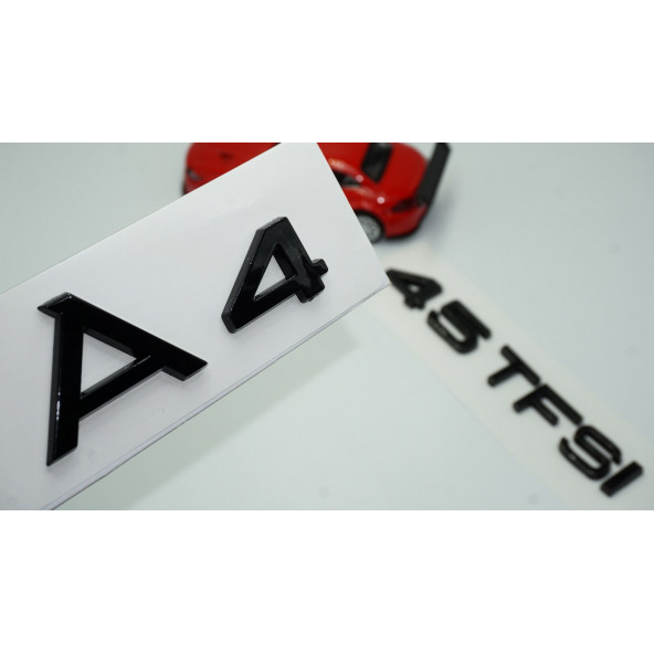 Audi A4 45 TFSi Parlak Siyah ABS 3M 3D Bagaj Yazı Logo Orjinal Ürün ürün görseli 1