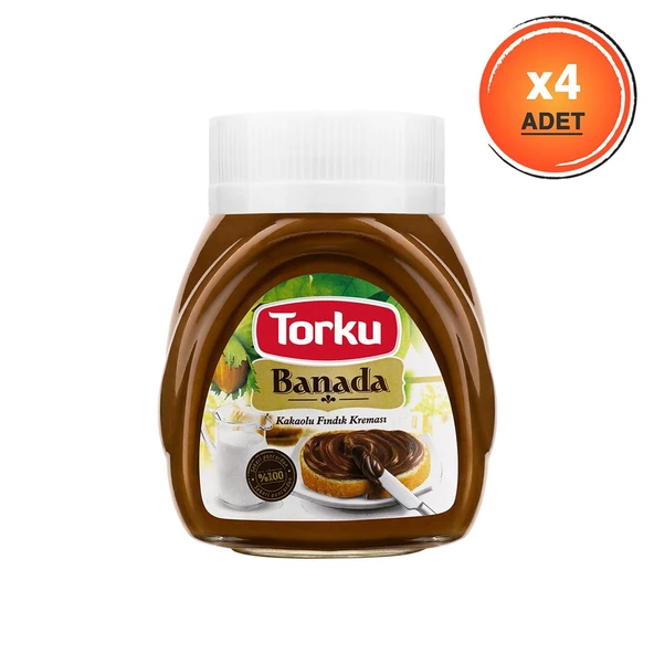 Torku Banada Kakaolu Fındık Kreması Cam 4 x 700 G ürün görseli 1
