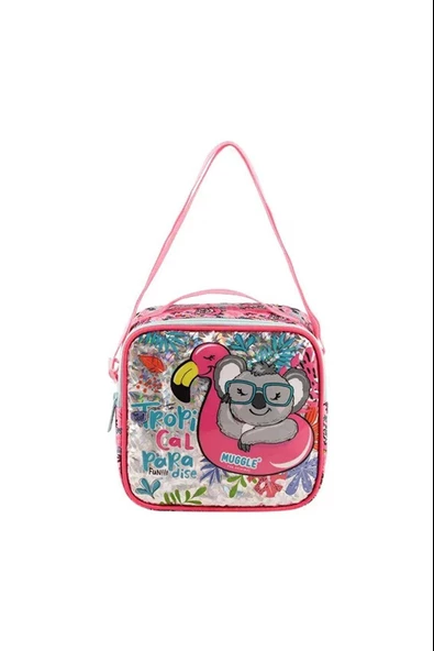 Muggle Beslenme Çantası Tropikal Pradice Pembe Beslenme Çantası ürün görseli 1
