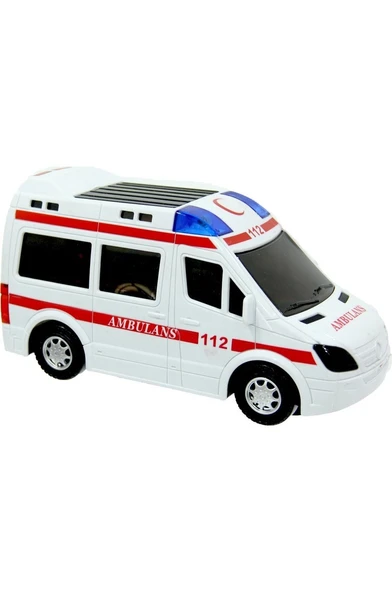 Sesli Işıklı Hareketli Çarp Dön 112 Ambulans 0026 ürün görseli 1