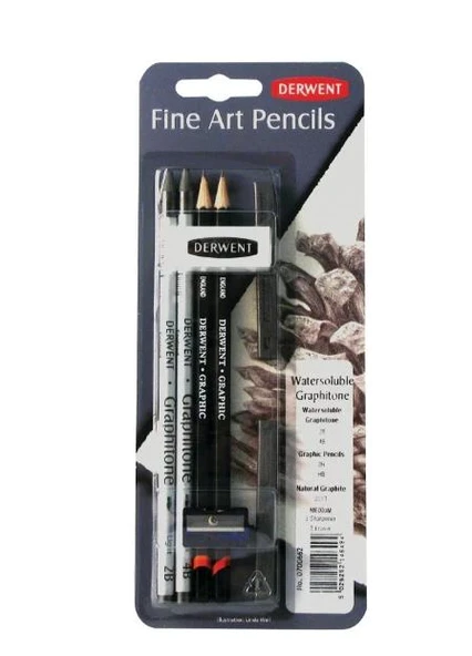 DERWENT WATERSOLUBLE GRAPHİTONE MİXED BLİSTER ürün görseli 1