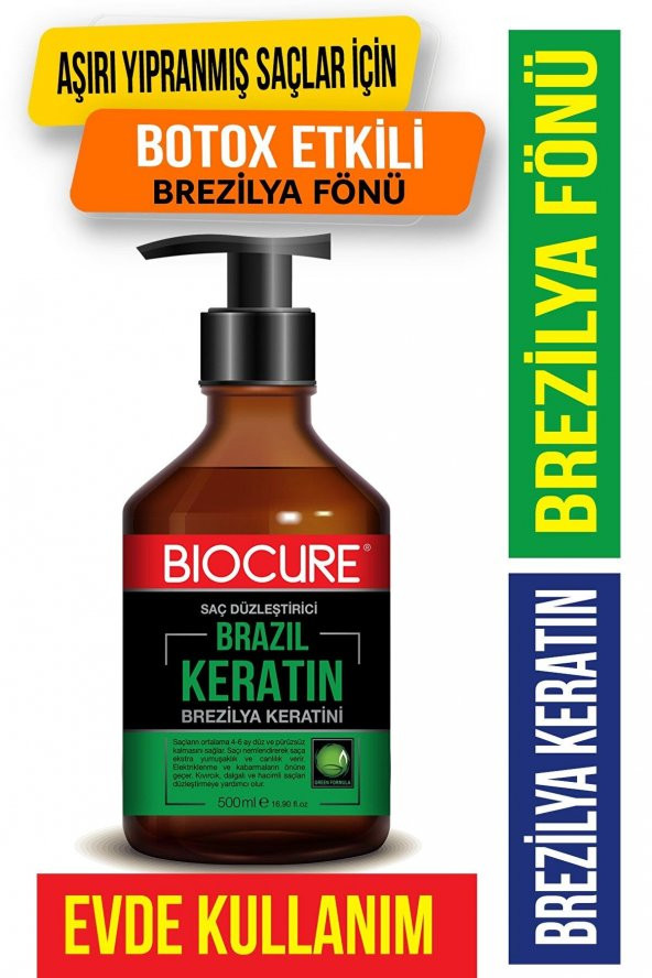 Biocure Saç Düzleştirici Brezilya Keratini 500ml ürün görseli 1