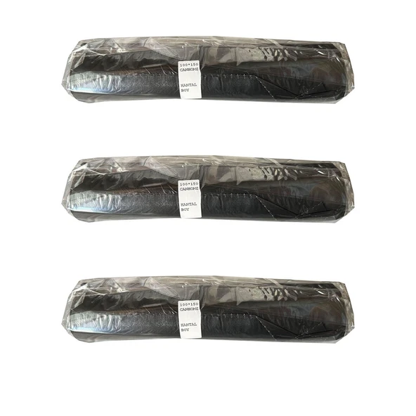 Canhome 240 Litre Siyah Hantal Konteyner Çöp Torbası - 100 x 150 Cm. - 600 Gr. - 10 Adetlik 3 Rulo ürün görseli 1