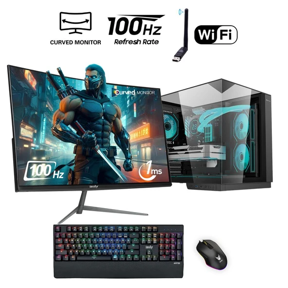 İzoly Talos X i5-4570 16GB 512GB M.2 NVMe GTX 1660S 6GB 24" Oyuncu Oem Seti ürün görseli 1