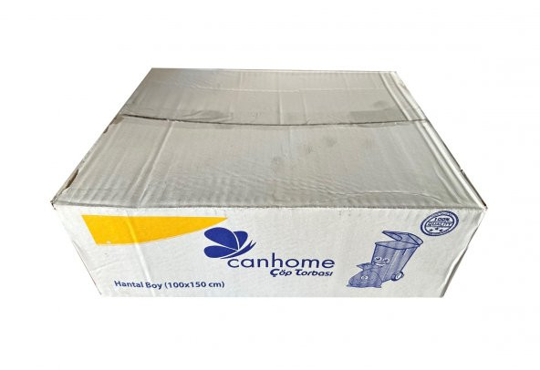 Canhome 240 Litre Siyah Hantal Konteyner Çöp Torbası - 100 x 150 Cm. - 600 Gr. - 10 Adetlik 10 Rulo ürün görseli 1