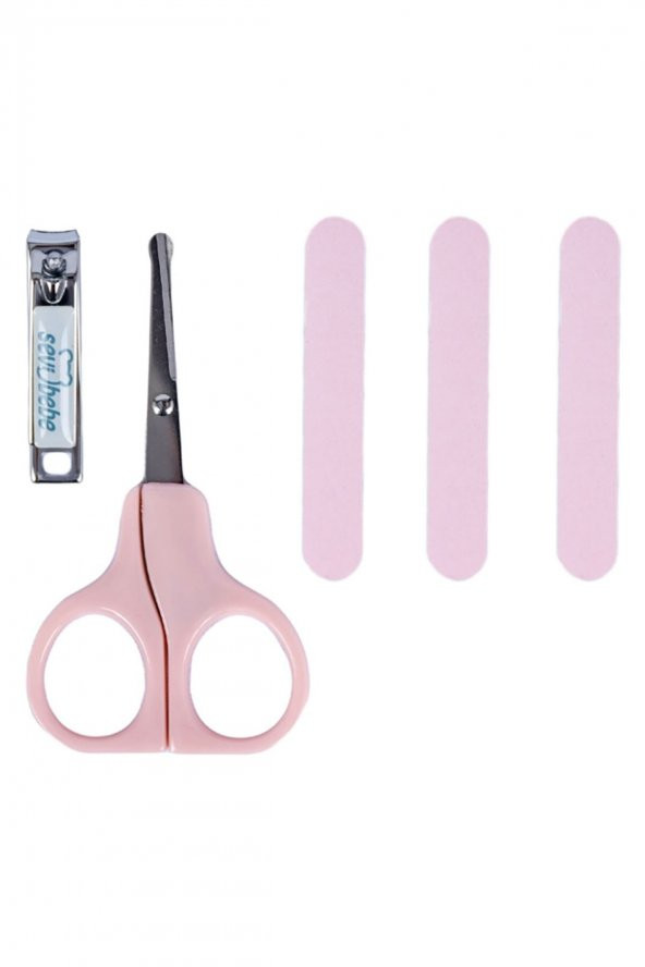 Sevi Bebe 3lü Tırnak Bakım Seti Pembe ürün görseli 1